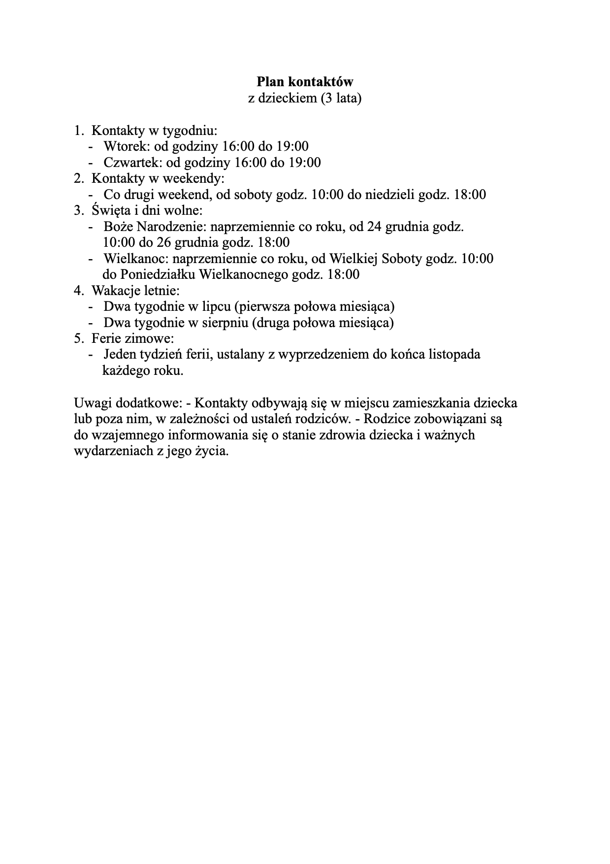 Przykładowy plan